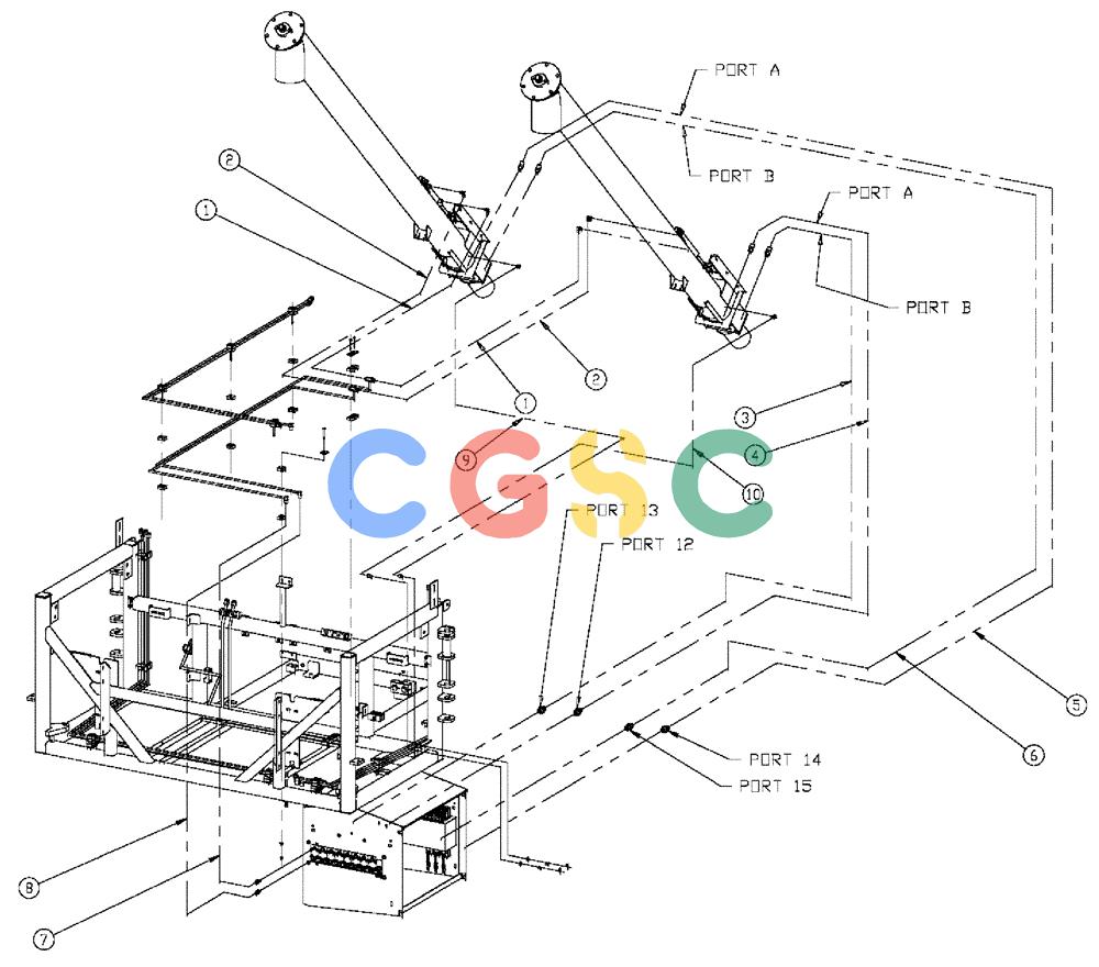 凯斯零件查询(810) - FLEX-AIR APPLICATOR - 2009 (9/09-12/11) (02-044) - 6" AUGER HOSE GROUP, DOUBLE & TRIPLE BIN, 37 & 50 CU. FT. Case Agriculture