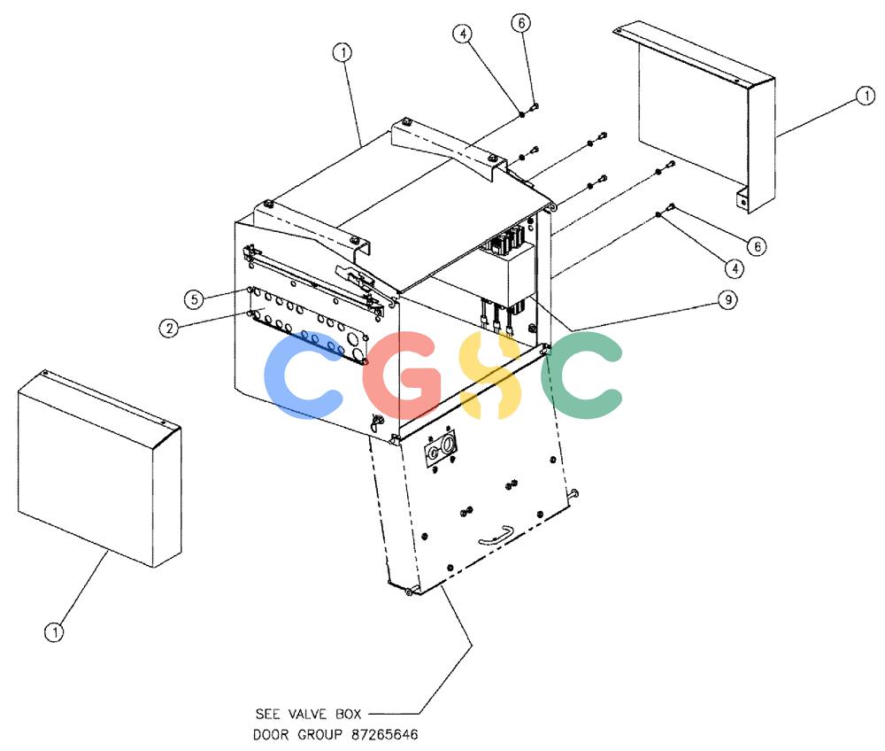 凯斯零件查询(810) - FLEX-AIR APPLICATOR - 2009 (9/09-12/11) (02-038) - VALVE BOX GROUP, TRIPLE BIN Case Agriculture