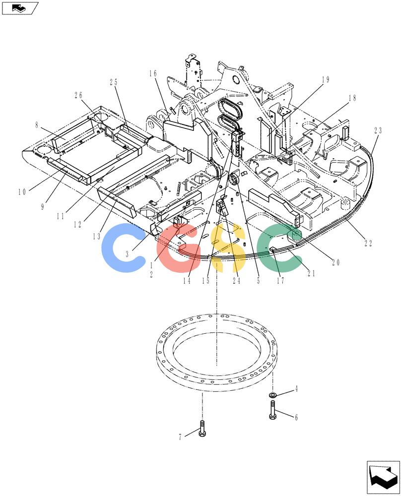 神钢零件查询(ED150-2) - BLADE RUNNER EXCAVATOR/DOZER ASN LH01-01001 (1/09-12/12) (01-002[01]) - FRAME GROUP, UPPER Kobelco
