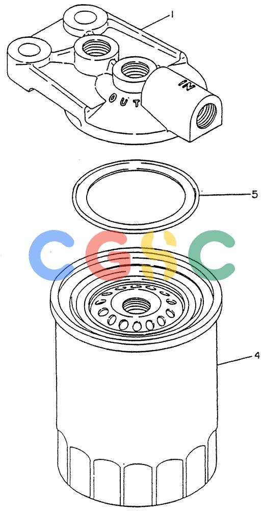 神钢零件查询(FD6(T)14) - NISSAN DIESEL ENGINE ASN 050001 - LK400 & LK500A (1/06-12/06) (04-009) - FILTER-FUEL (INNER PARTS) Kobelco