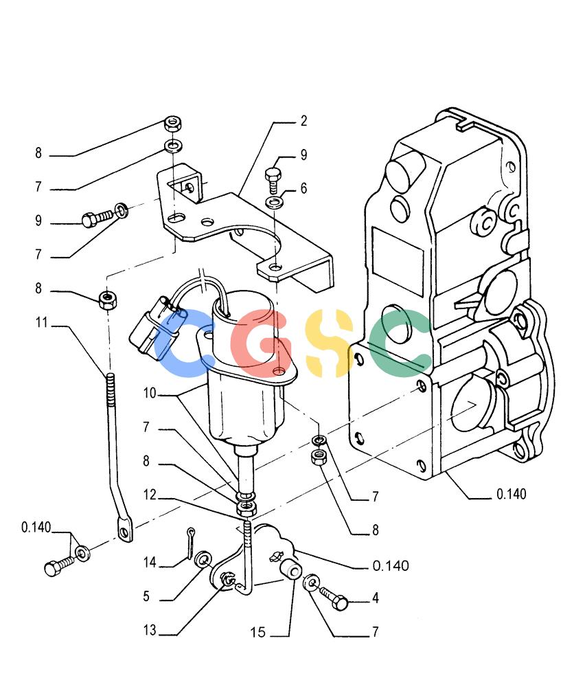 纽荷兰零件查询(FL175) - CRAWLER LOADER (N.A. VERSION) (6/92-) (0.146[01]) - INJECTION EQUIPMENT - SOLENOID New Holland Constructuion