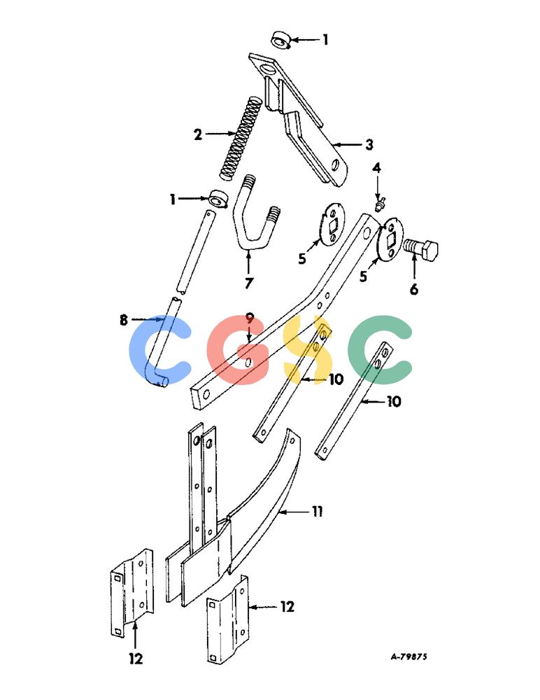 凯斯零件查询(DRY) - FERTILIZER UNIT (8-ROW) (1/65-12/88) (A-057) - DRY FERTILIZERS, FERTILIZER RUNNER OPENER / PRODUCT GRAPHICS Case Agriculture