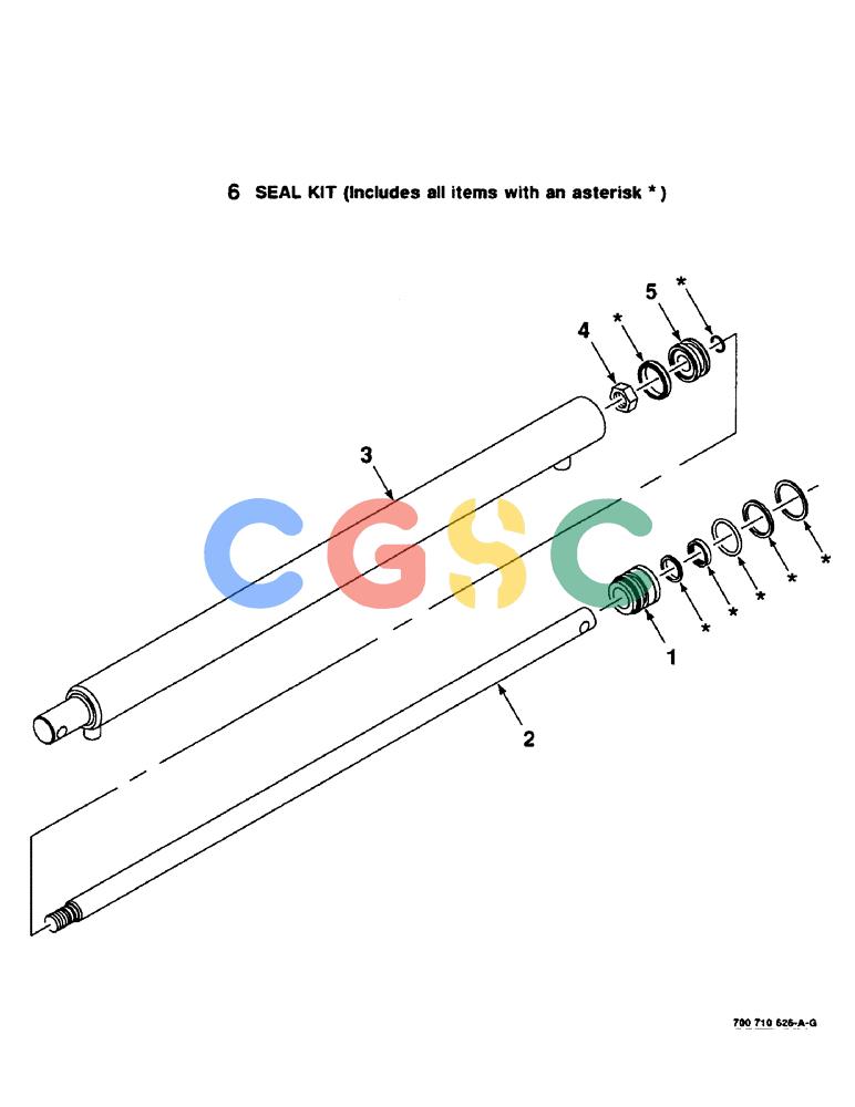 凯斯零件查询(8465T) - CASE IH ROUND BALER W/TRACTOR HYDRAULICS (1/91-12/97) (8-24) - HYDRAULIC CYLINDER ASSEMBLY, TAILGATE, SERIAL NUMBER CFH0074001 THROUGH CFH0074011 Case Agriculture
