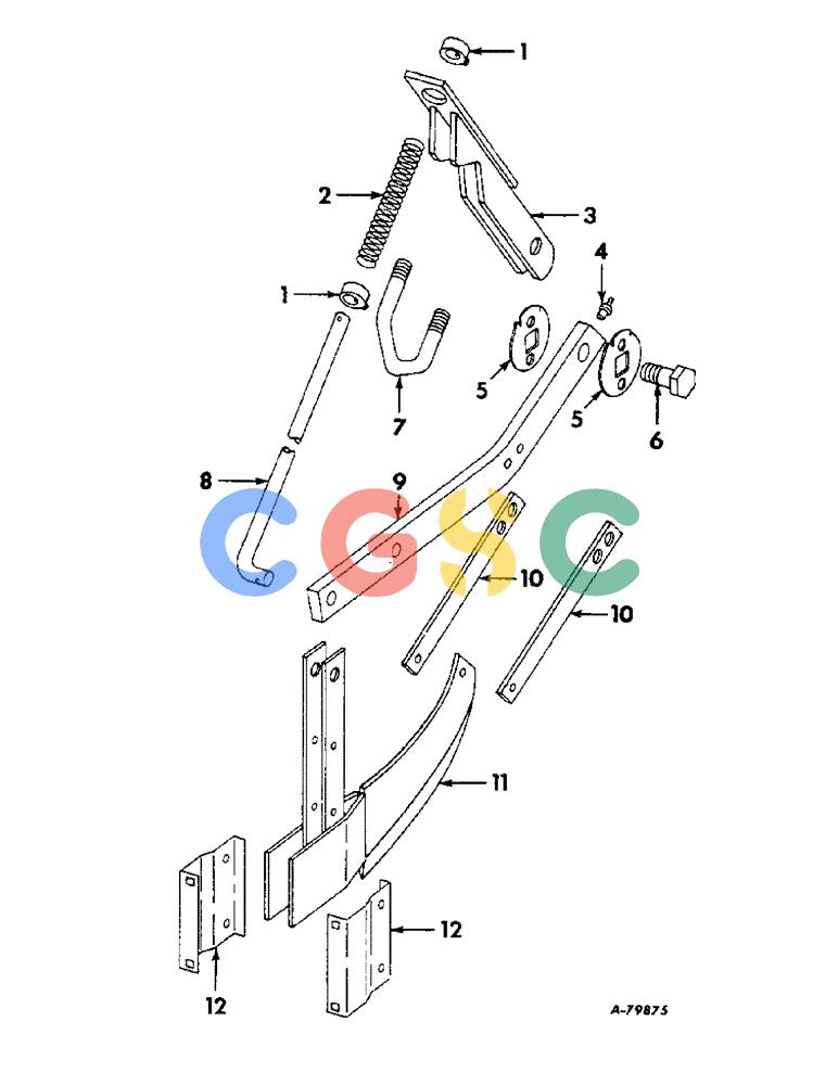 凯斯零件查询(DRY) - FERTILIZER UNITS (2-ROW & 6-ROW) - 1965 (1/65-12/88) (A-025) - DRY FERTILIZERS, FERTILIZER RUNNER OPENER / PRODUCT GRAPHICS Case Agriculture