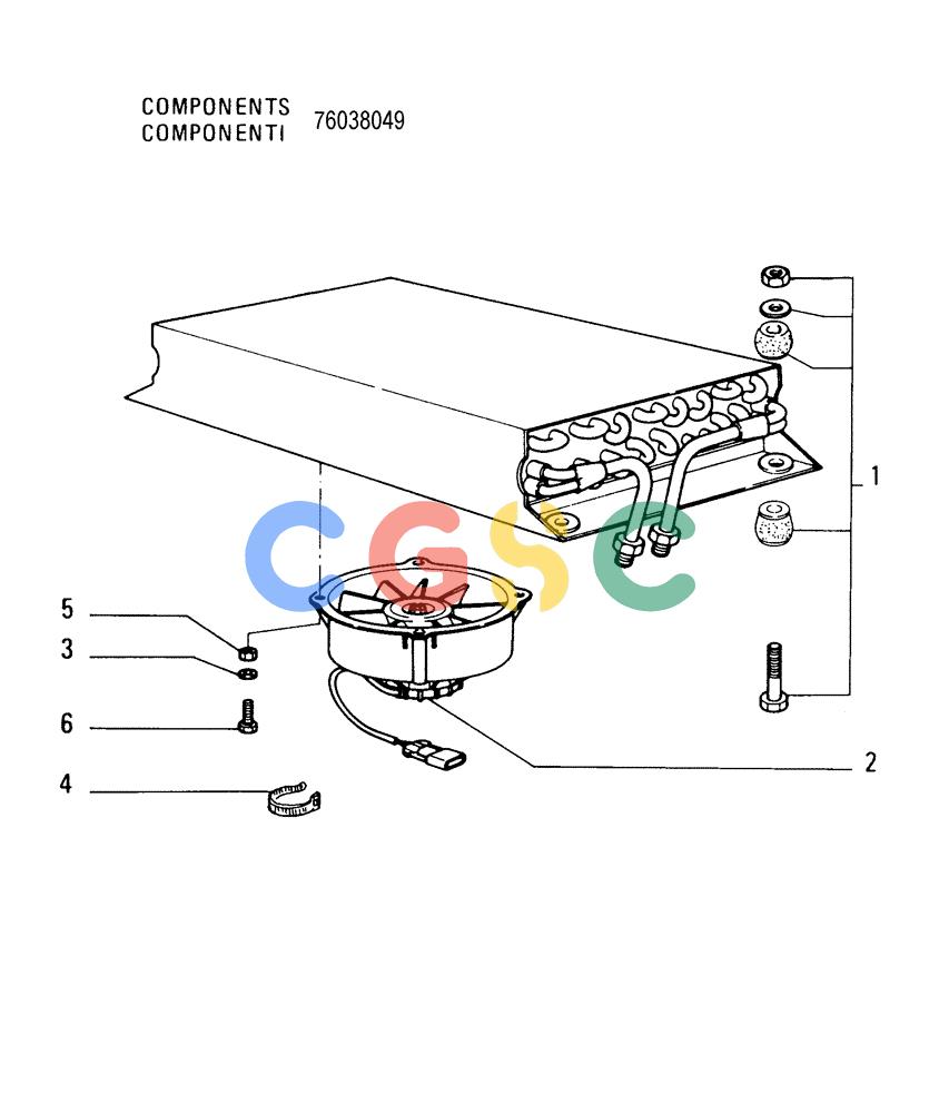 纽荷兰零件查询(FD175) - CRAWLER DOZER (N.A. VERSION)(S/N 061640 & AFTER) (1/93-) (9.665[08]) - AIR CONDITIONING - CONDENSER - OPTIONAL CODE 76042216 New Holland Constructuion