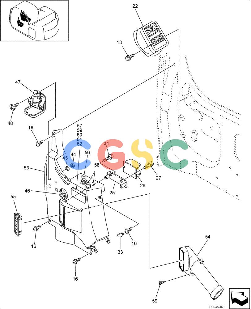 纽荷兰零件查询(EH130) - CRAWLER EXCAVATOR (3/04-) (09 -27[00]) - INSTRUMENT PANEL ASSY New Holland Constructuion