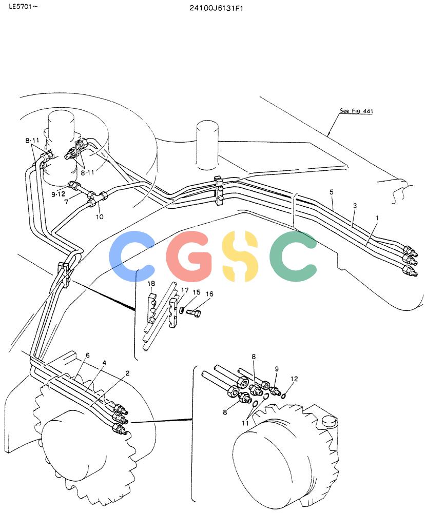 神钢零件查询(K903C) - EXCAVATOR ASN LE5701 (1/87-12/03) (05-007) - HYDR LINES, LOW Kobelco
