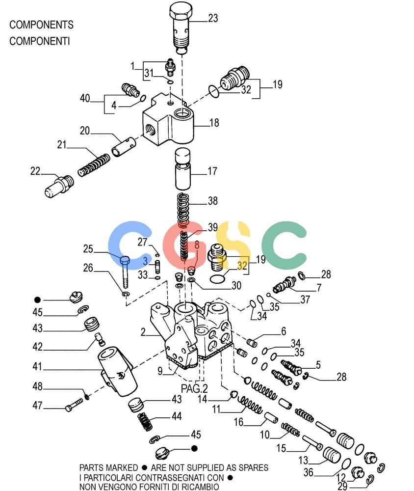 纽荷兰零件查询(FD255) - CRAWLER DOZER (N.A. VERSION) (7/95-) (1.211[16]) - TRANSMISSION - CONTROL VALVE New Holland Constructuion