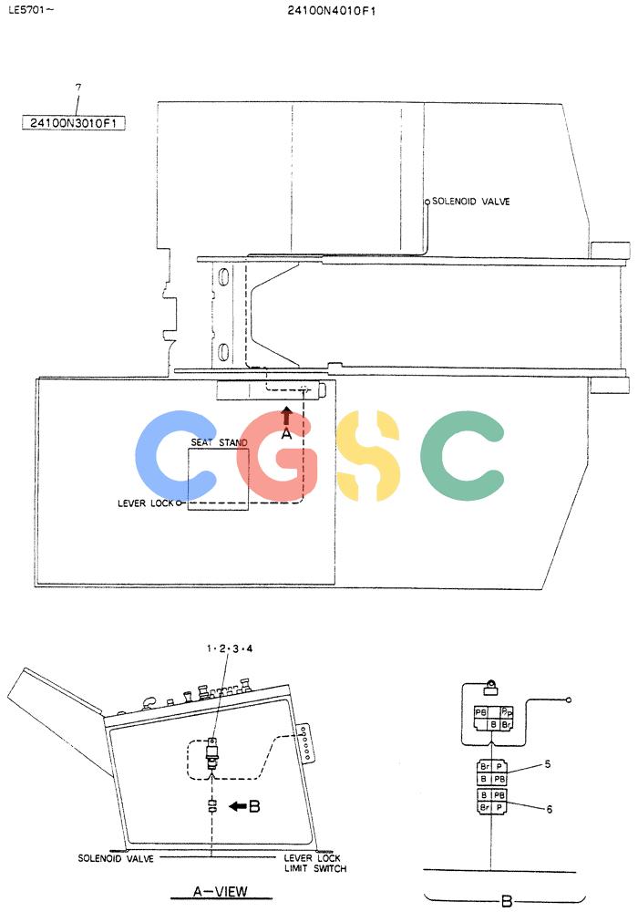 神钢零件查询(K903C) - EXCAVATOR ASN LE5701 (1/87-12/03) (04-019) - WIRING ASSY, ELEC (FOR REMOTE CONTROL TYPE) Kobelco