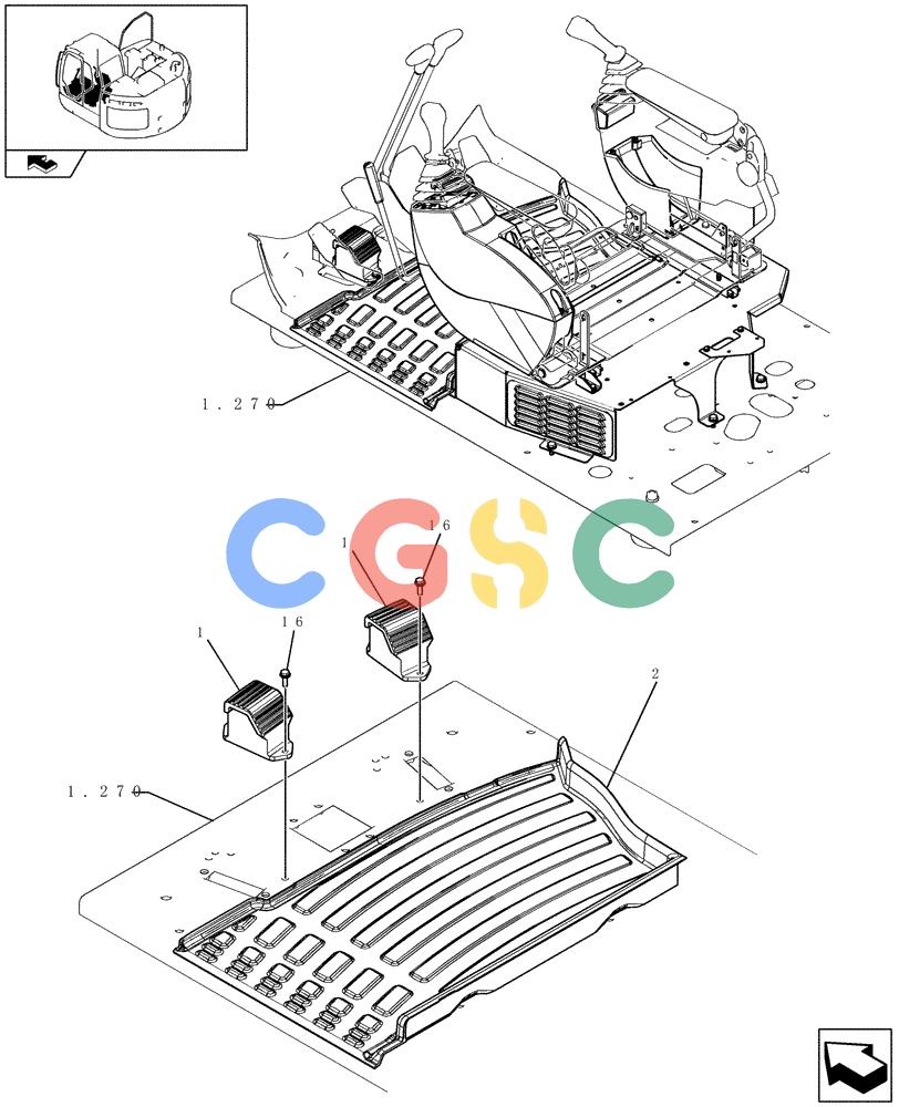 纽荷兰零件查询(E235BSR) - CRAWLER EXCAVATOR (5/07-) (1.070[03]) - CONTROLS New Holland Constructuion