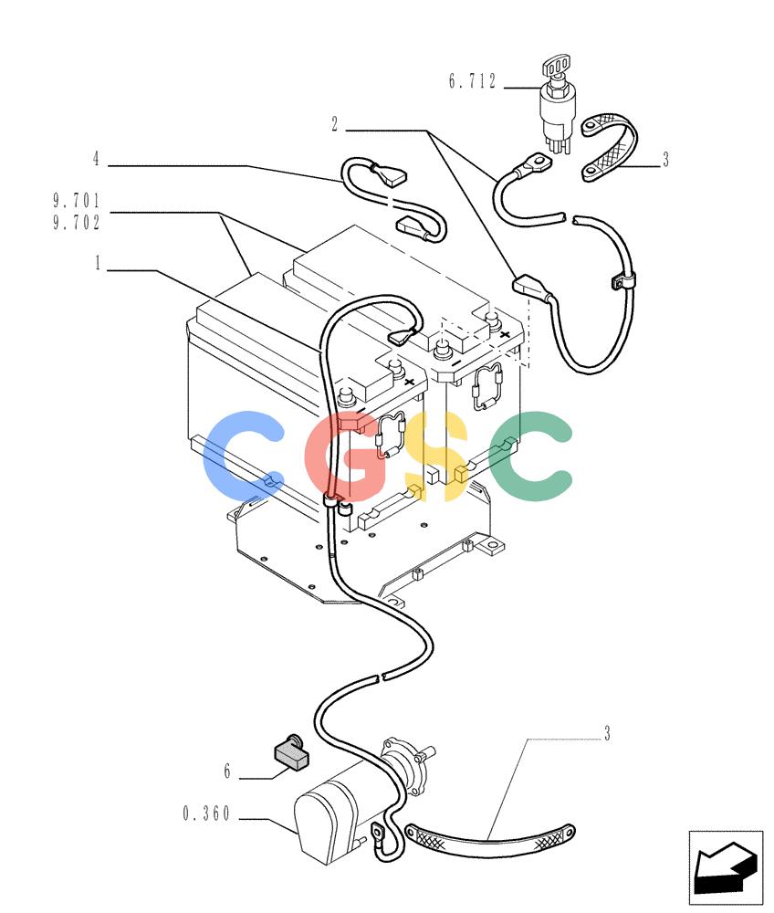 纽荷兰零件查询(D150) - CRAWLER DOZER (1/05-) (6.701[02]) - BATTERY - SEAT AND SUPPORT New Holland Constructuion