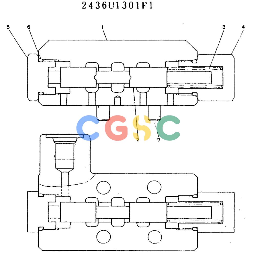 神钢零件查询(MD240BLC) - EXCAVATOR ASN LL1488 (1/80-12/06) (11-014) - VALVE ASSY, PILOT Kobelco