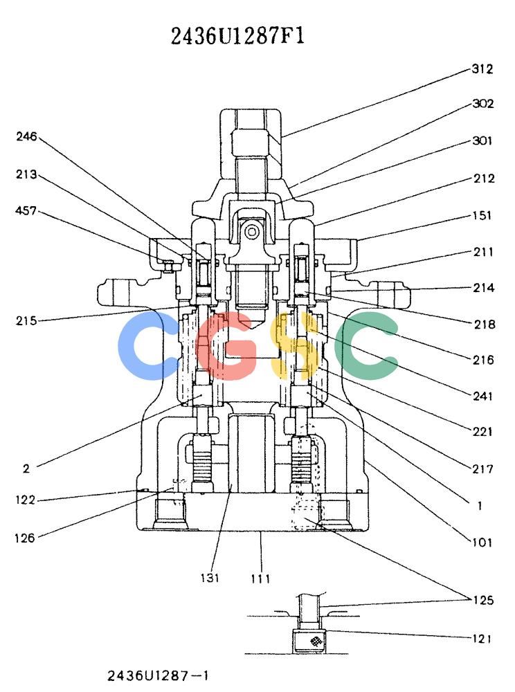 神钢零件查询(K907LC) - MARK II EXCAVATOR BTW YQU0001 - YQU0400 (1/87-12/03) (11-012) - VALVE ASSY, PILOT Kobelco