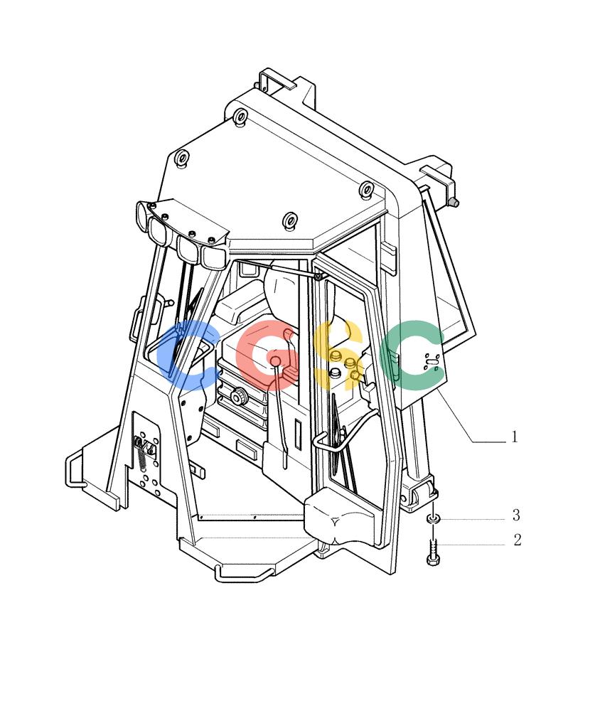 纽荷兰零件查询(DC180.B) - CRAWLER DOZER TIER 2 (3/03-) (9.653[01]) - ROPS CAB WITH CONDITIONER - OPTIONAL CODE 784110121 New Holland Constructuion