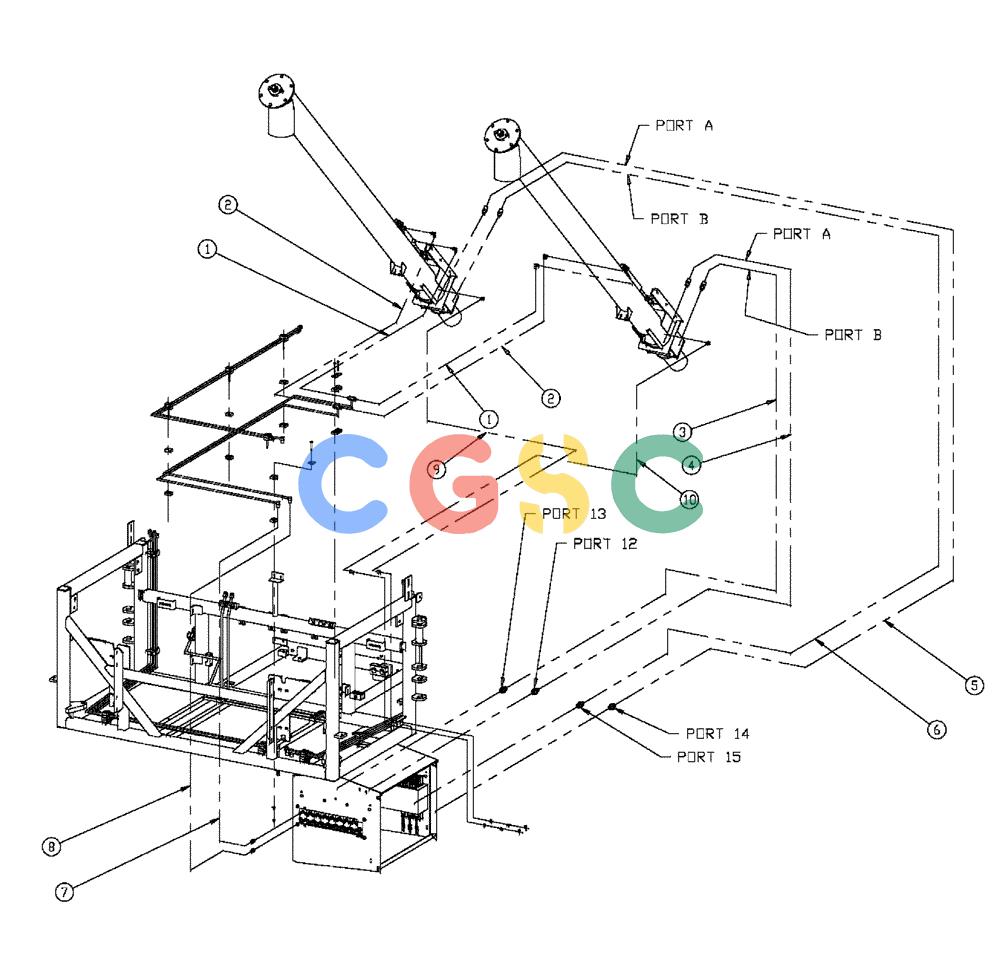 凯斯零件查询(FLX810) - FLEX-AIR APPLICATOR (10/03-8/09) (02-044) - 6" AUGER HOSE GROUP, DOUBLE & TRIPLE BIN, 37 & 50 CU. FT Case Agriculture