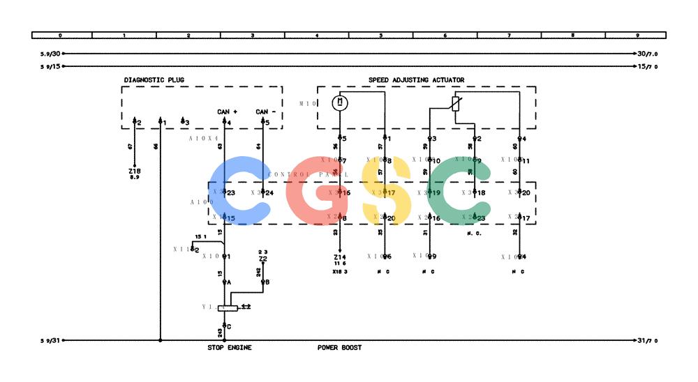 纽荷兰零件查询(EC215) - CRAWLER EXCAVATOR (11/99-) (31.050[006]) - ELECTRICAL COMPON. I.CIRCUIT DIAGRAM New Holland Constructuion
