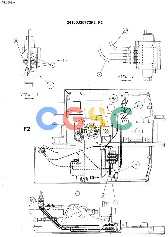 神钢零件查询(ED180) - BLADE RUNNER EXCAVATOR/DOZER ASN YLU0001 (1/99-12/01) (03-005[03]) - REMOTE CONTROL ASSEMBLY (DOZER REWORK) Kobelco