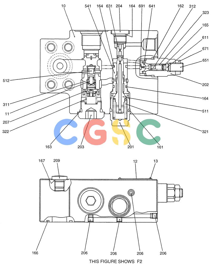 纽荷兰零件查询(E200SRLC) - CRAWLER EXCAVATOR BTW LA04-01506 - LA04-01625 (07-014[02]) - VALVE ASSY, HOLDING New Holland Constructuion