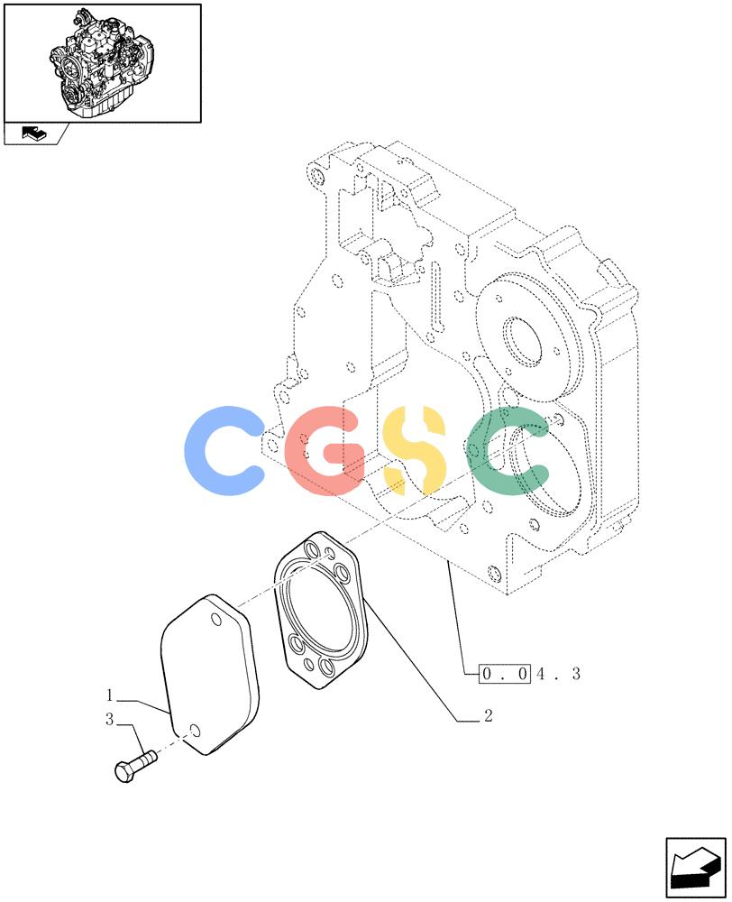 神钢零件查询(F4GE9484A J600) - ENGINE 504120790 - 87052264 (1/07-12/10) (0.35.0) - POWER TAKE OFF (2852174) Kobelco