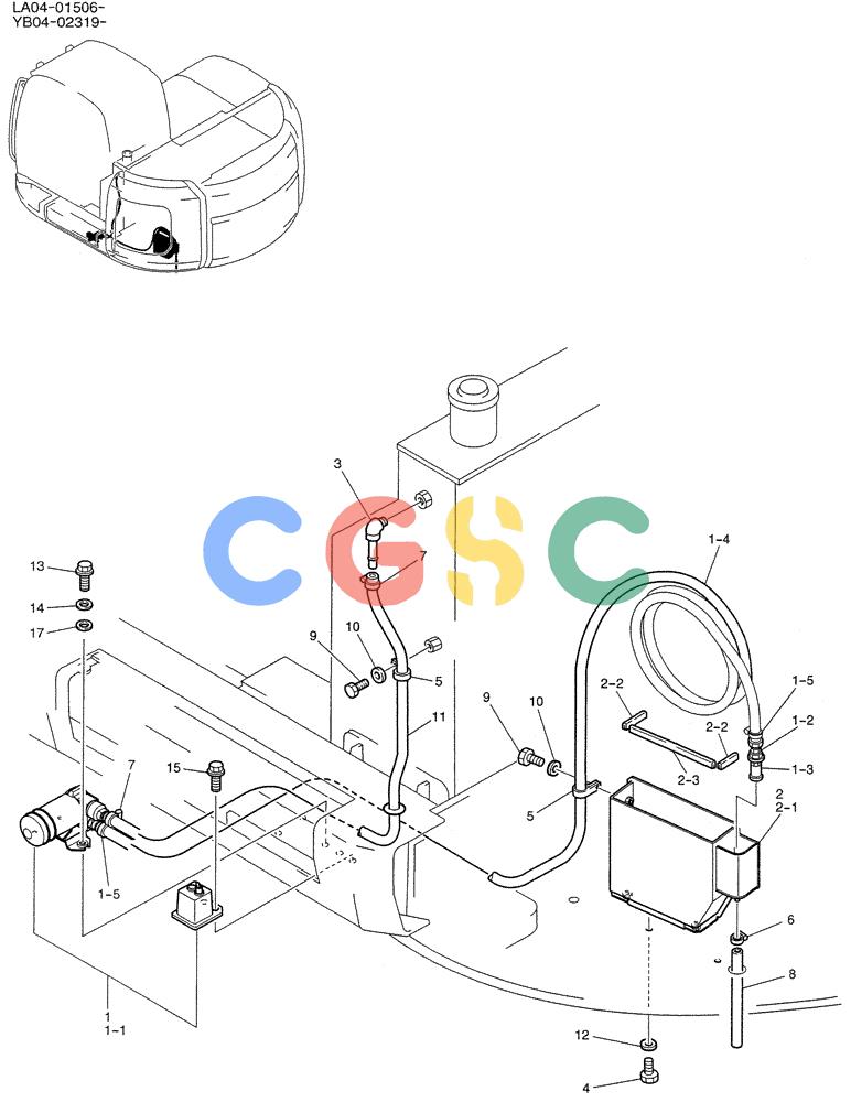 纽荷兰零件查询(E200SRLC) - CRAWLER EXCAVATOR BTW LA04-01506 - LA04-01625 (01-010) - PUMP ASSY, FUEL New Holland Constructuion