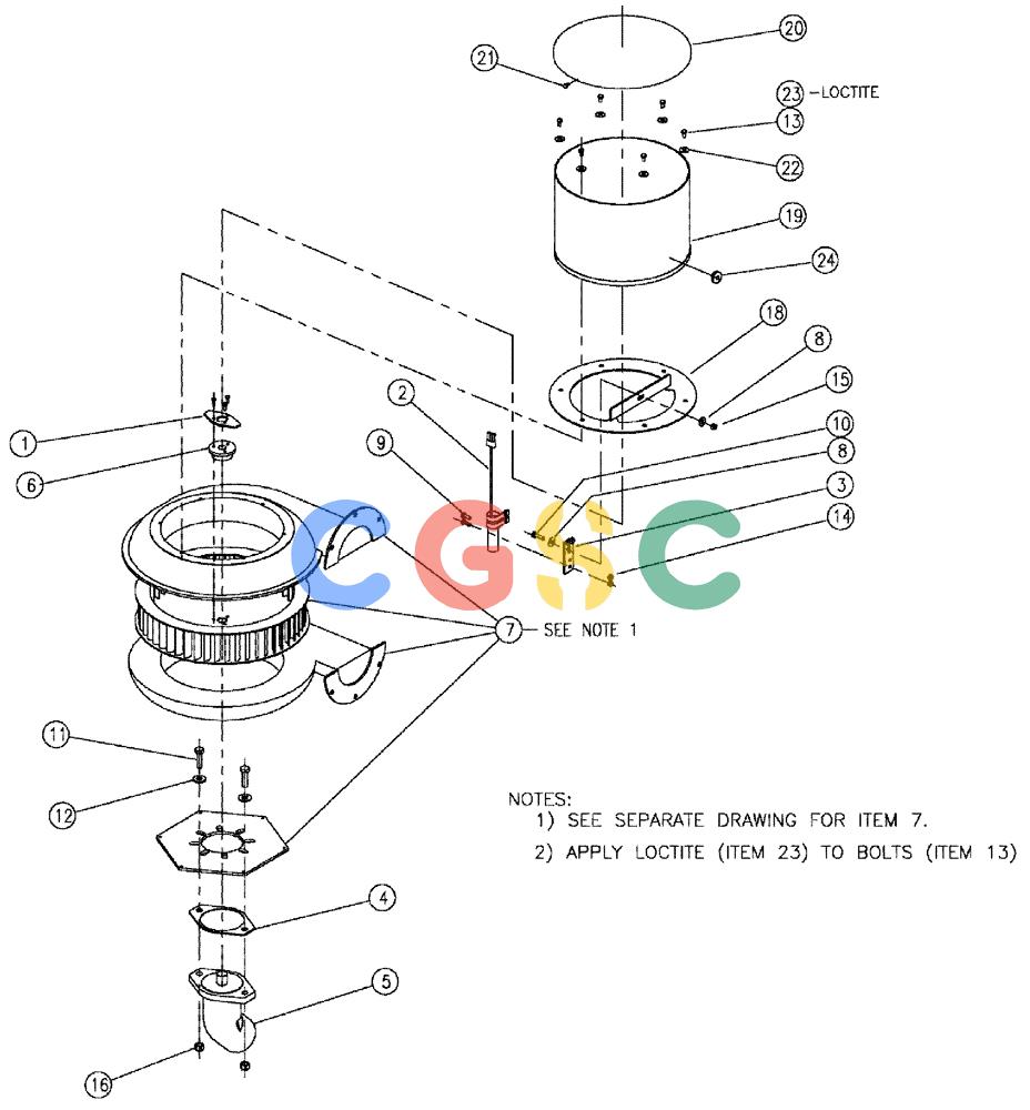 凯斯零件查询(810) - FLEX-AIR APPLICATOR - 2009 (9/09-12/11) (01-019) - FAN GROUP, 6" CCW Case Agriculture