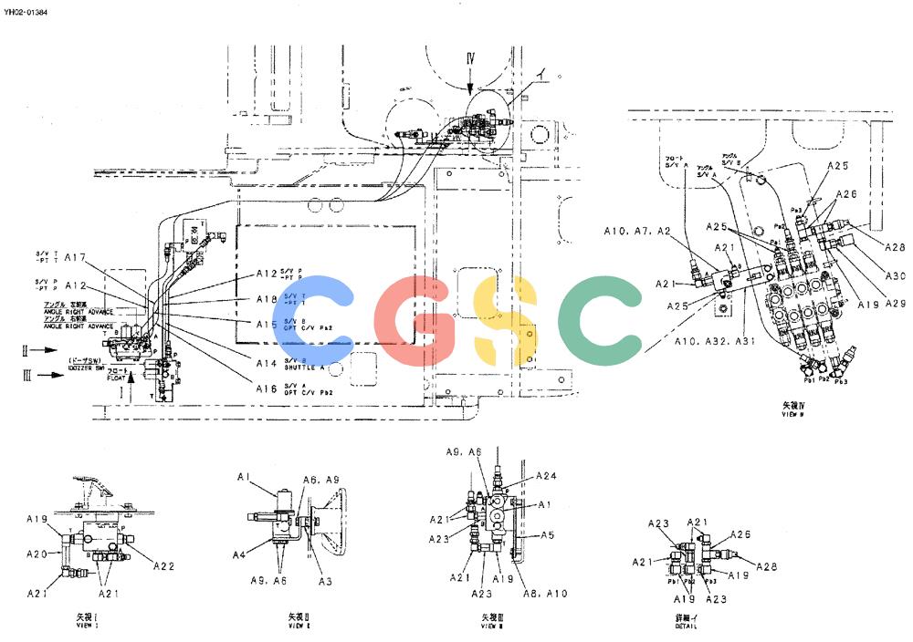 神钢零件查询(ED150) - BLADE RUNNER EXCAVATOR/DOZER ASN YH02-01384 (4/02-12/03) (01-010[1]) - CONTROL LINES, REMOTE Kobelco