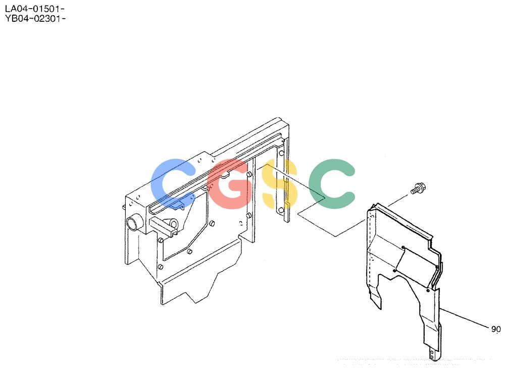 神钢零件查询(DOZER) - ATTACHMENT - SK200SR, SK200SR-1S, & SK200SRLC-1S (1/91-12/03) (01-008) - GUARD INSTAL Kobelco