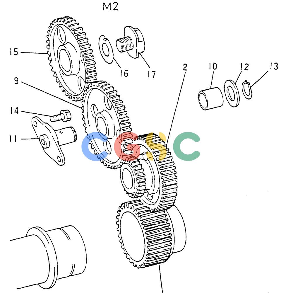 神钢零件查询(6D15) - MITSUBISHI DIESEL ENGINES - K907D & K907LC EXCAVATORS (1/86-12/06) (01-013[02]) - TIMING GEAR Kobelco