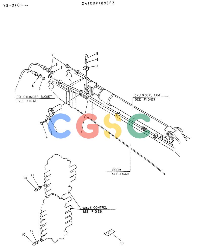神钢零件查询(K916LC) - EXCAVATOR ASN YS0119 (1/87-12/03) (08-032) - TRANSPORTING PARTS Kobelco