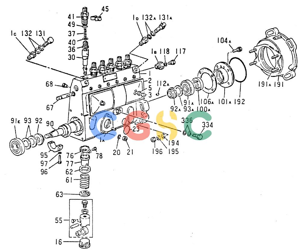 神钢零件查询(MD240C) - EXCAVATOR ASN LLU00601 (1/80-12/06) (17-042) - INJECTION PUMP (INNER PARTS) Kobelco