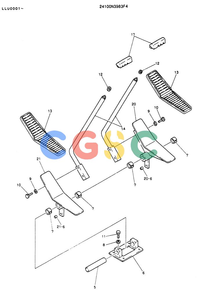 神钢零件查询(K909LC) - MARK II EXCAVATOR ASN LLU-0001 (1/87-12/03) (03-004) - LEVER ASSY, CONTROL Kobelco