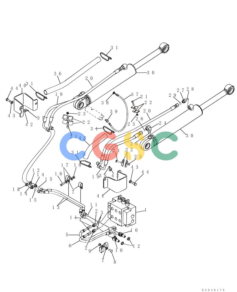 纽荷兰零件查询(DC85) - CRAWLER DOZER (8/04-) (08-05) - HYDRAULICS - LIFT CIRCUIT New Holland Constructuion