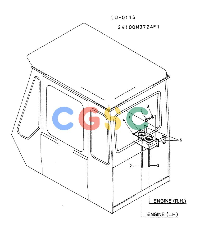 神钢零件查询(K935) - EXCAVATOR SUPPLEMENT ASN LU00154 (1/76-12/03) (07-015) - INSTAL, TACHOMETER (FOR VIETNAM) Kobelco