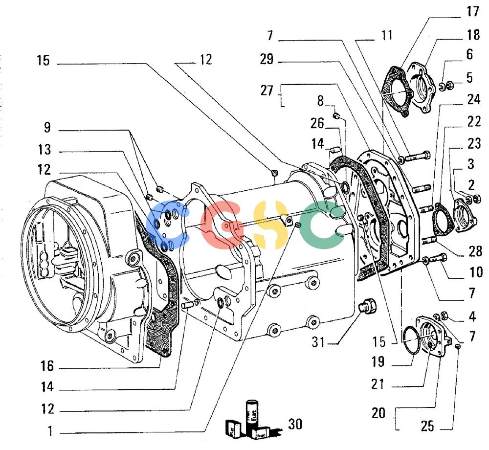 纽荷兰零件查询(FL5B) - CRAWLER LOADER (B2.01/1[002]) - TRANSMISSION New Holland Constructuion