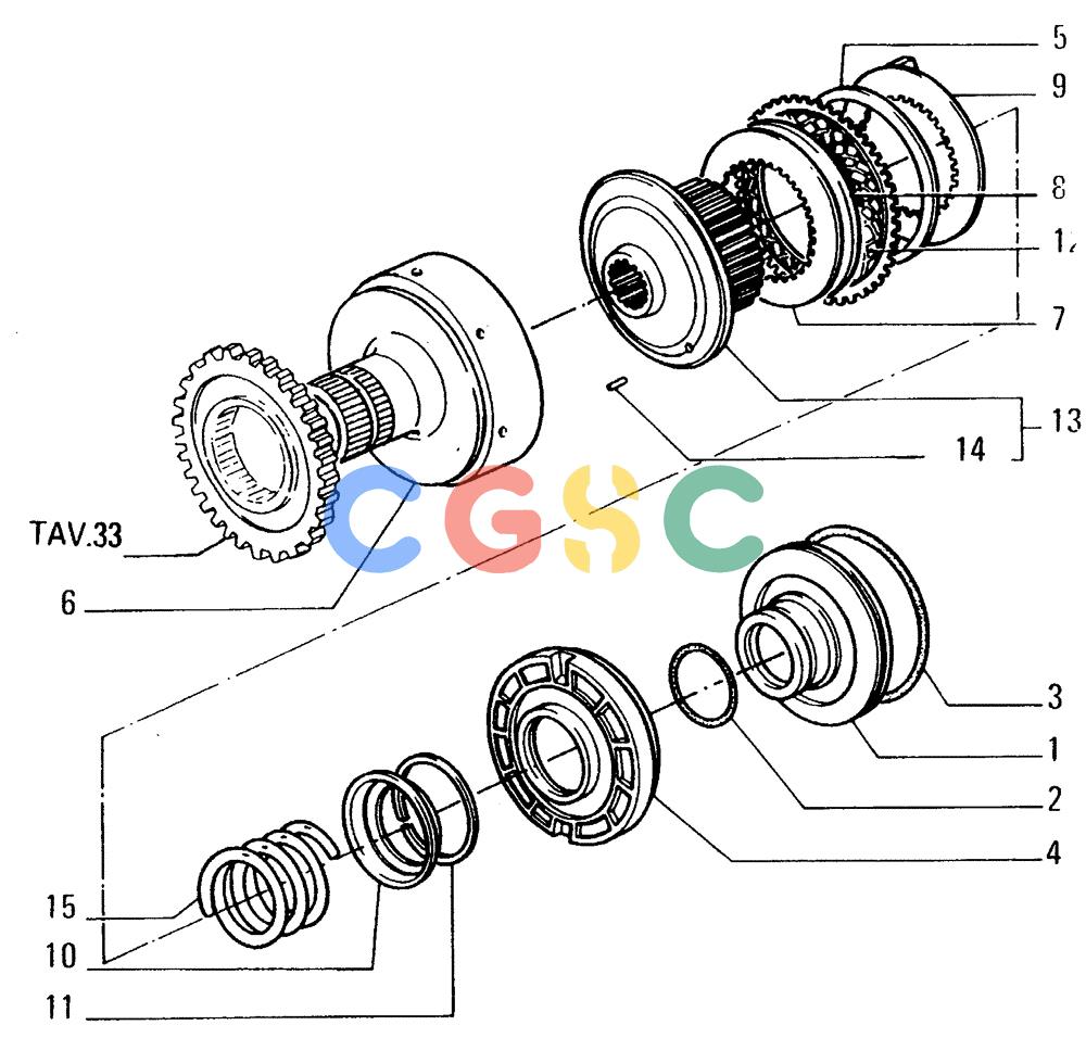 纽荷兰零件查询(FD14E) - CRAWLER DOZER (1.2110[031]) - TRANSMISSION-COMPONENTS New Holland Constructuion