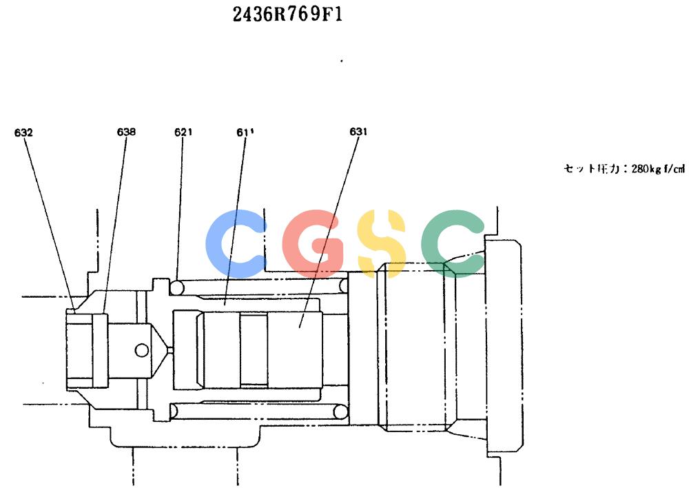 神钢零件查询(MD140BLC) - EXCAVATOR BTW YP1001 - YP1281 (1/80-12/06) (11-006) - VALVE ASSY, RELIEF 2436R769F1 Kobelco