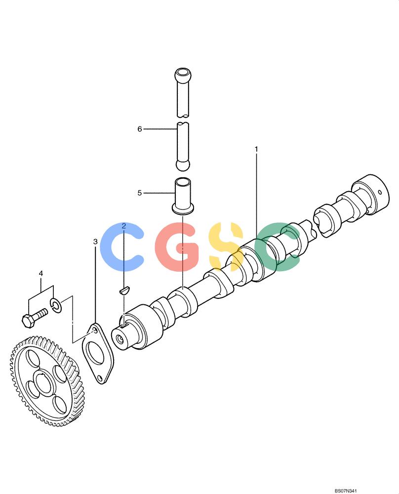 神钢零件查询(ED150) - BLADE RUNNER ACERA SR EXCAVATOR DOZER (TIER 3 ) ASN YL06-01201 (5/08-12/12) (09-05[00]) - CAMSHAFT Kobelco