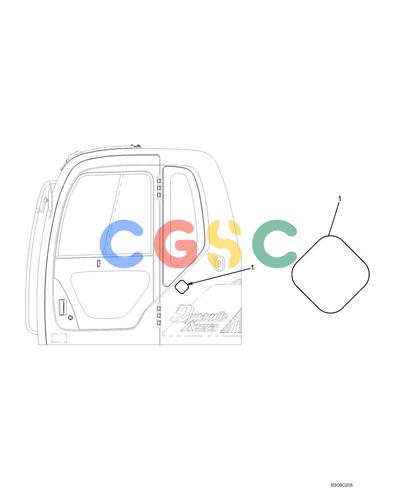 纽荷兰零件查询(E70BSR) - COMPACT CRAWLER EXCAVATOR BTW YT05-15001 - 18000 (NA) (4/08-) (07-04-00[00]) - NAME PLATE INSTALLATION (YN22T00288F1) New Holland Constructuion