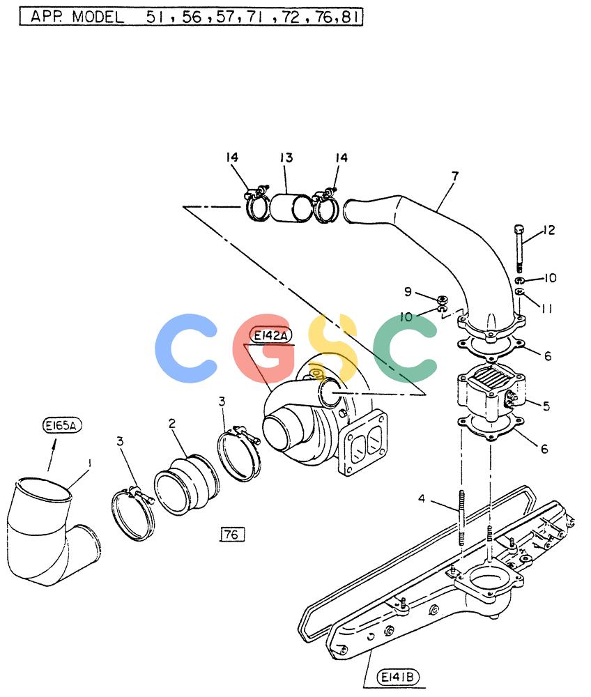 神钢零件查询(FD6T04) - NISSAN DIESEL ENGINE - LK500 (1/06-12/06) (03-001[02]) - HOUSING-AIR INTAKE Kobelco