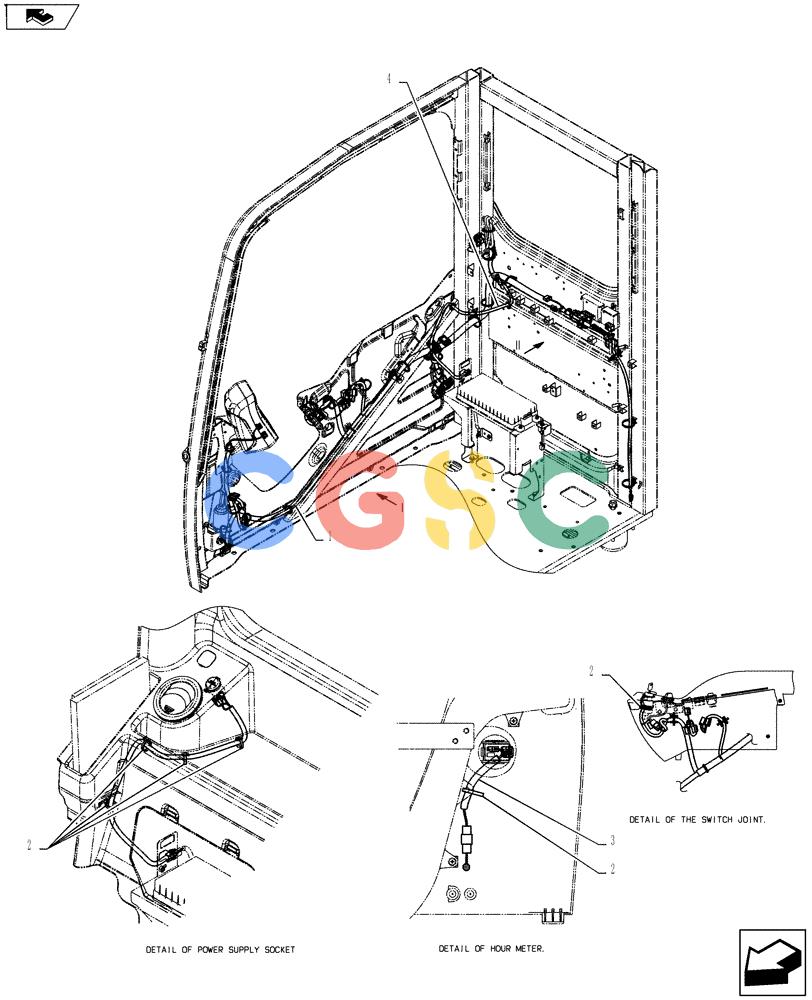 神钢零件查询(ED160 BLADE) - HYDRAULIC EXCAVATOR - ASN LH02-01501 (9/12-12/13) (55.100.DP[12]) - HARNESS, ASSY, CAB Kobelco