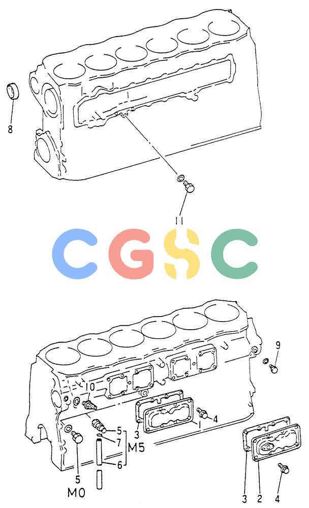 神钢零件查询(6D15) - MITSUBISHI DIESEL ENGINES - K907D & K907LC EXCAVATORS (1/86-12/06) (01-024) - ENGINE ATTACHING PARTS Kobelco
