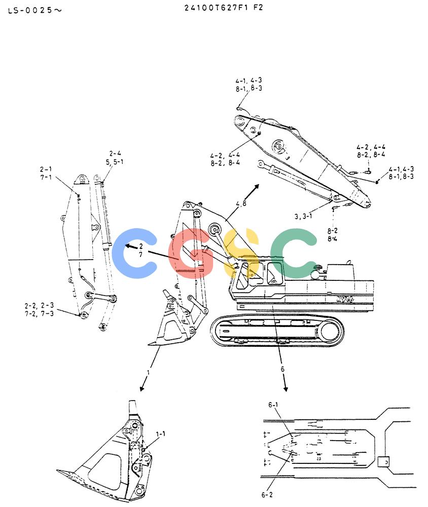 神钢零件查询(K916LC) - EXCAVATOR ASN YS0119 (1/87-12/03) (08-033) - PLUG ASSY Kobelco