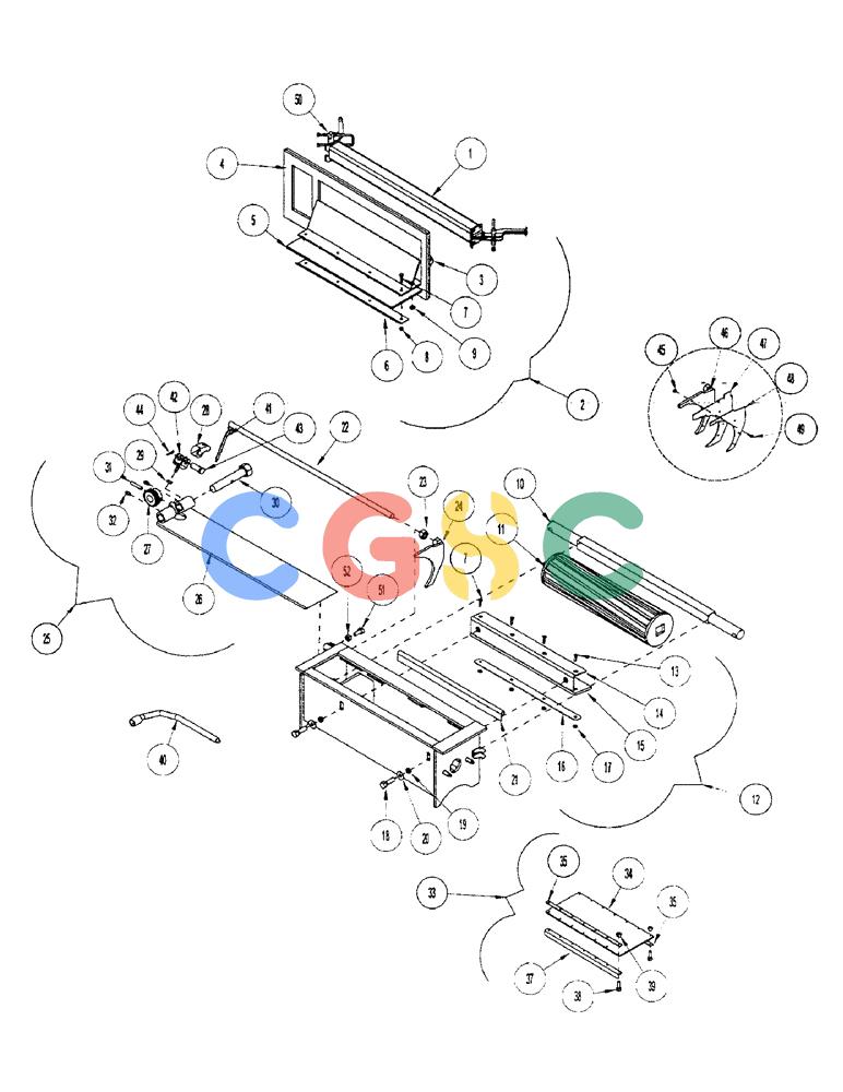 凯斯零件查询(1100) - CONCORD AIR SYSTEM (10/97-12/00) (E10) - PRODUCT METER REAR Case Agriculture