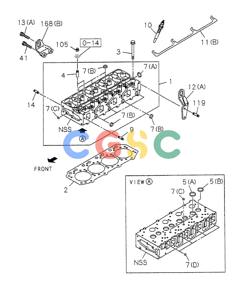 纽荷兰零件查询(EH80) - MIDI CRAWLER EXCAVATOR ASN LF04-02000 (N4TA18001 thru N4TA18010, ASN N5TA18011 -) (NA) (1/ (221) - CYLINDER HEAD New Holland Constructuion