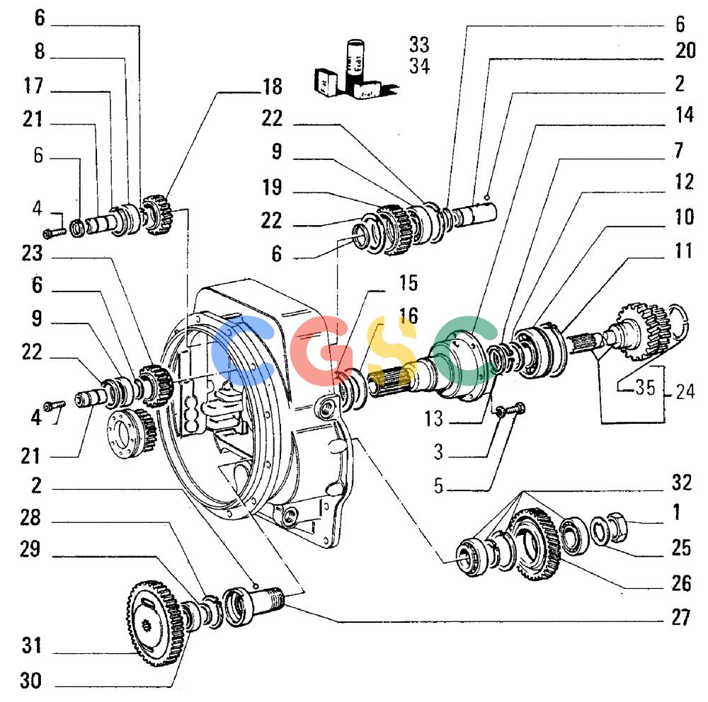 纽荷兰零件查询(FL5B) - CRAWLER LOADER (B2.01[007]) - TRANSMISSION New Holland Constructuion