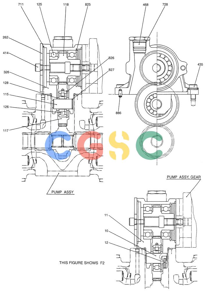 纽荷兰零件查询(E200SRLC) - CRAWLER EXCAVATOR BTW LA04-01506 - LA04-01625 (07-023) - CASE ASSY, GEAR New Holland Constructuion