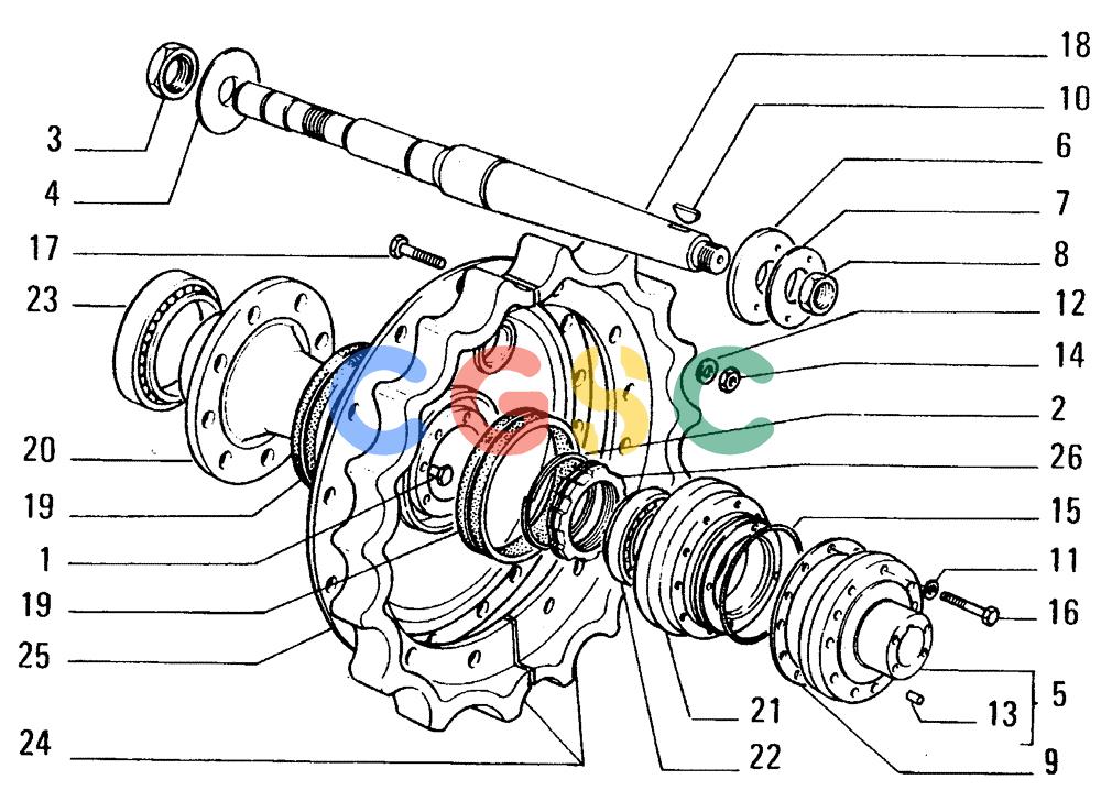 纽荷兰零件查询(FD14E) - CRAWLER DOZER (1.2770[004]) - REAR TRANSMISSION-SPROCKET New Holland Constructuion