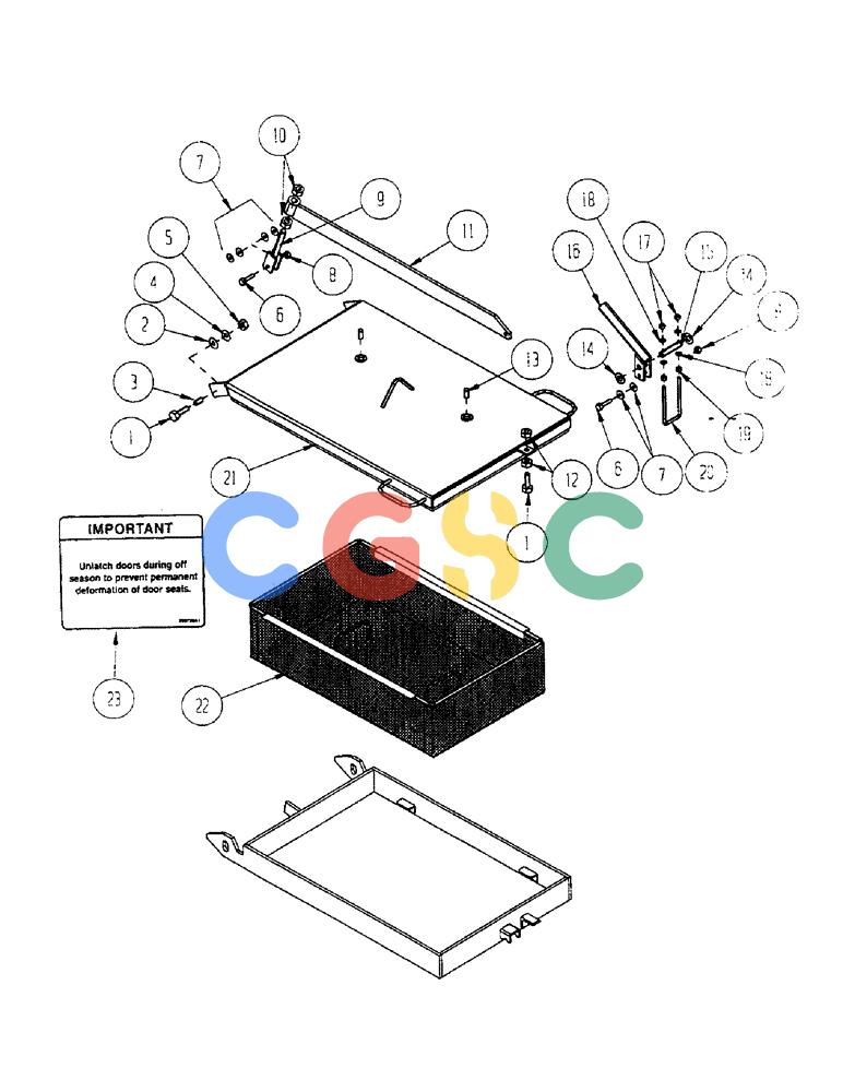 凯斯零件查询(2400) - CONCORD AIR SYSTEM (1/96-12/99) (E30) - COVER, CLAMP & GRILL Case Agriculture