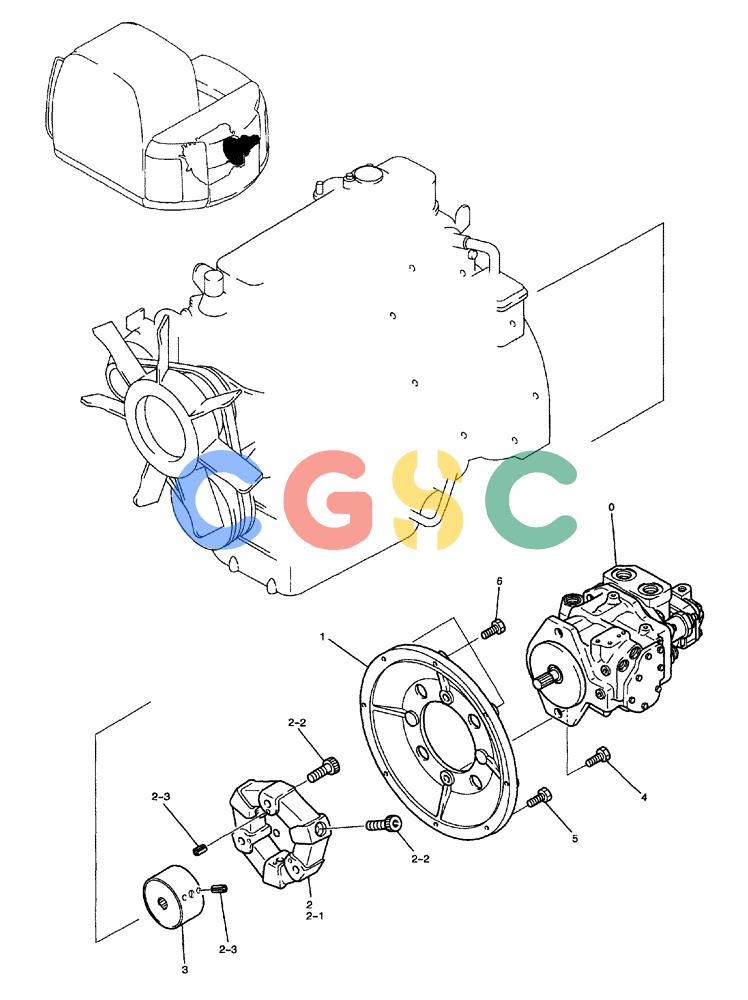 纽荷兰零件查询(E70) - MIDI CRAWLER EXCAVATOR (NA) (1/06-) (016) - POWER TAKE-OFF ASSEMBLY New Holland Constructuion