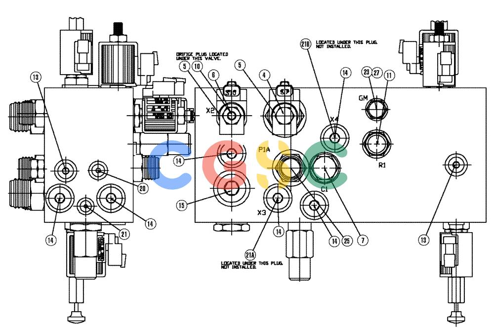 凯斯零件查询(810) - FLEX-AIR APPLICATOR - 2009 (9/09-12/11) (07-010[01]) - VALVE BLOCK, SINGLE BIN Case Agriculture